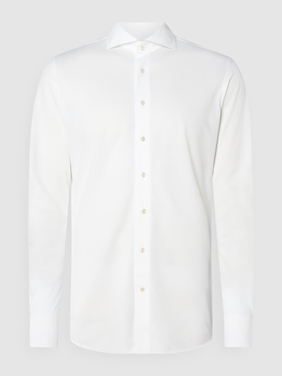 Profuomo Koszula biznesowa o kroju regular fit z mieszanki bawełny  Biały 1