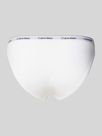 Calvin Klein Underwear Slip met logostitching in een set van 3 stuks, model 'Bikini' Blauw - 3