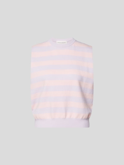 Extreme Cashmere Top mit Streifenmuster Flieder 2