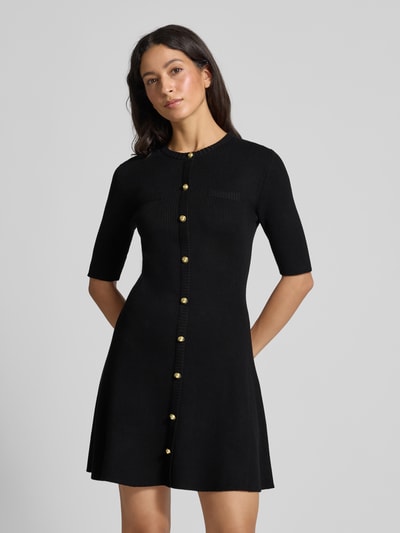 Jake*s Collection Sukienka mini z fakturowanym wzorem Czarny 4