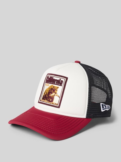 New Era Trucker-pet met motiefpatch Bordeaux - 1
