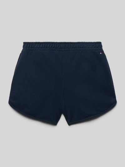 Tommy Hilfiger Teens Szorty dresowe o kroju relaxed fit z mieszanka bawełny Granatowy 3