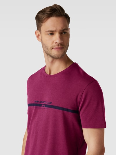Christian Berg Men T-shirt met print aan de voorkant Fuchsia - 3