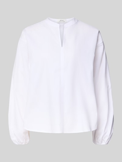 OPUS Regular Fit Bluse mit Tunikakragen Modell 'Flandi' Weiss 2