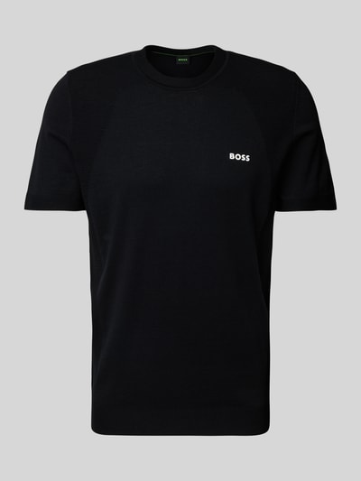 BOSS Green T-Shirt mit Label-Print Black 2
