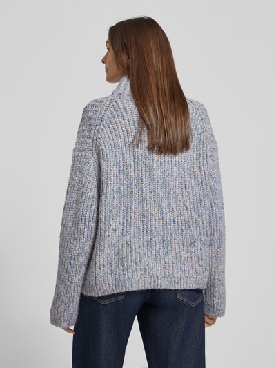 Jake*s Casual Strickpullover mit Stehkragen Lavender 5