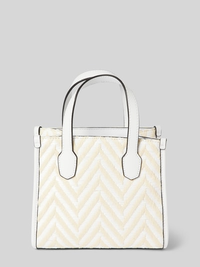 Guess Handtasche mit Zickzack-Muster Modell 'SILVANA' Weiss 4