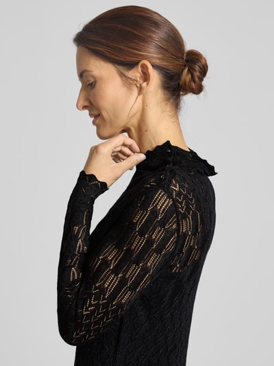 Lauren Ralph Lauren Sukienka midi z mieszanki wiskozy model ‘PAGDEN’ Czarny 3