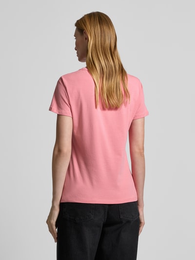 LIU JO SPORT T-Shirt mit Strasssteinbesatz Pink 5