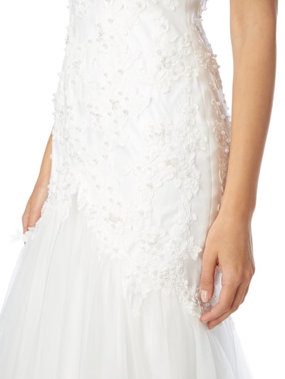 Luxuar Brautkleid im Meerjungfrau-Stil Offwhite 3