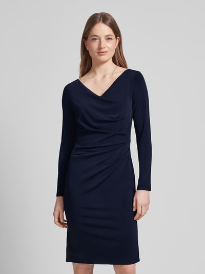 Vera Mont Knielanges Cocktailkleid mit Drapierungen Black 4