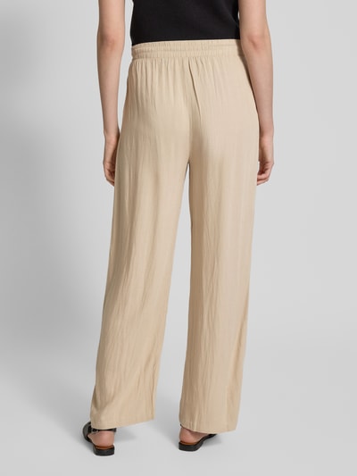 Vila Straight Leg Stoffhose aus Viskose-Leinen-Mix Modell 'PRICIL' Sand 5