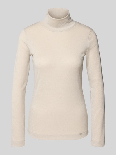 Marc Cain Shirt met lange mouwen en opstaande kraag Zand - 2