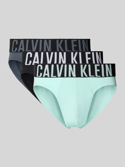 Calvin Klein Underwear Slim Fit Hip Brief mit Logo-Stitching im 3er-Pack Hellblau 1