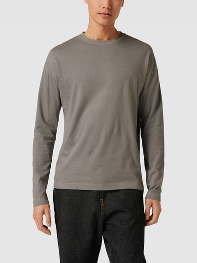 Drykorn Longsleeve im unifarbenen Design Modell 'NOVAK' Stein 4