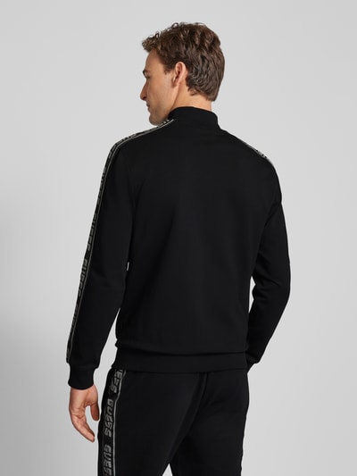 Guess Activewear Sweatjack met labeldetail, model 'ARLO' Zwart - 5