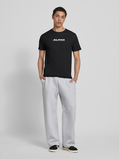 Alpha Industries T-Shirt mit Label-Print Black 1