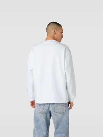 Diesel Sweatshirt mit Label-Stitching Weiss 5