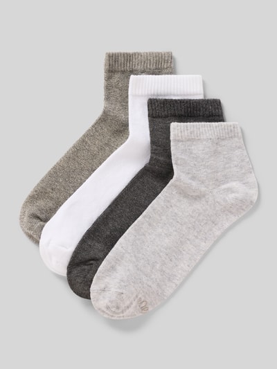 s.Oliver RED LABEL Socken aus Baumwoll-Mix im 4er-Pack Hellgrau 1