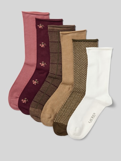 Lauren Ralph Lauren Socken mit Label-Detail im 6er-Pack Black 1