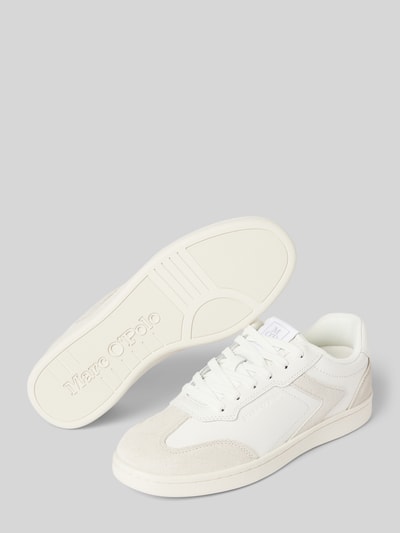 Marc O'Polo Low Top Sneaker aus echtem Leder Weiss 4