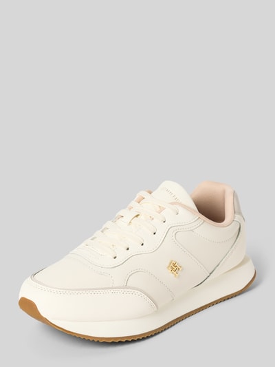 Tommy Hilfiger Lage sneakers van echt leer Offwhite - 1