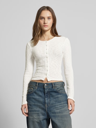 Gina Tricot Shirt met lange mouwen met boothals Offwhite - 4