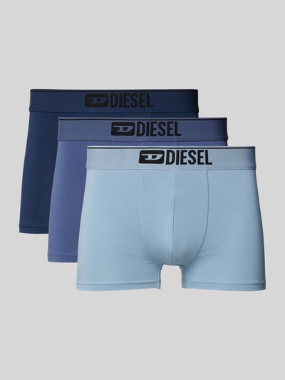 Diesel Boxershort met elastische band met logo in een set van 3 stuks Donkerblauw - 1