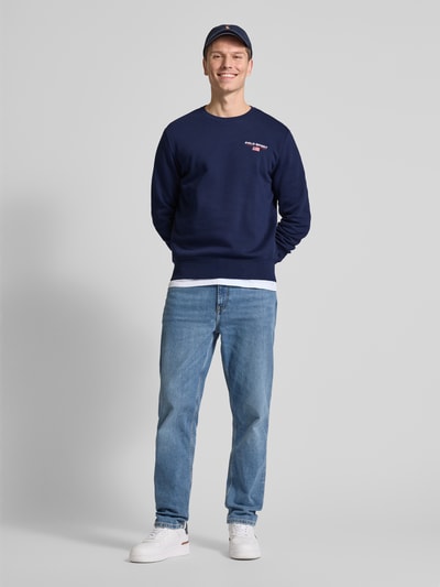 Polo Sport Sweatshirt mit Label-Stitching Dunkelblau 1