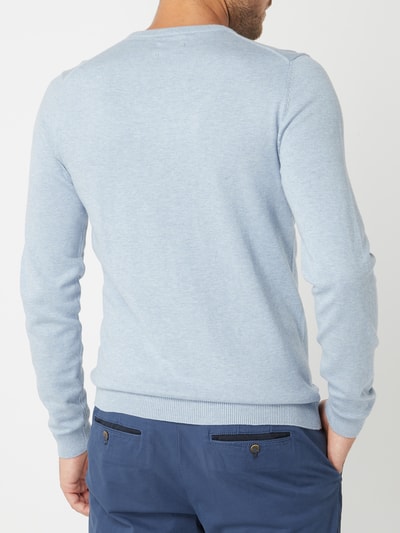 MCNEAL Pullover aus Organic Cotton Bleu Melange 5