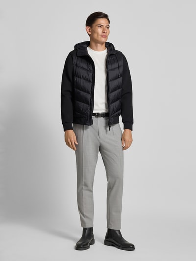 Antony Morato Slim fit gewatteerd jack met tunnelkoord Zwart - 1