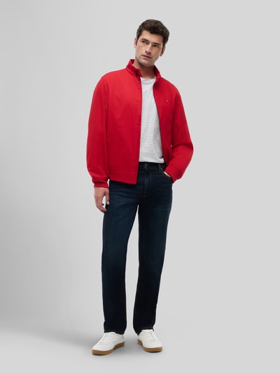 Tommy Hilfiger straight fit jeans van katoenmix Marineblauw - 1