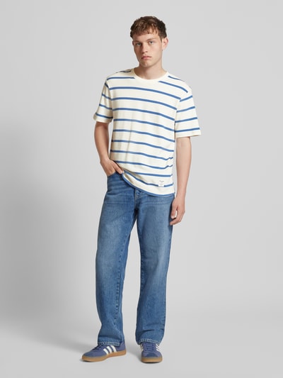 Pepe Jeans T-shirt met labelpatch, model 'Alessandro' Wit - 1