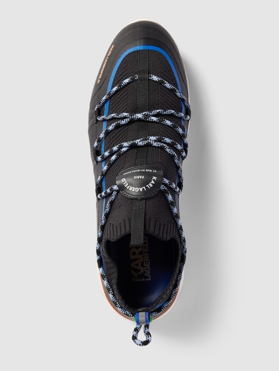 Karl Lagerfeld Sock-Sneaker mit Label-Print Modell 'LOW VERGER' Schwarz 4