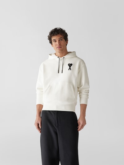 Ami Paris X Puma Hoodie mit Label-Patch Offwhite 4