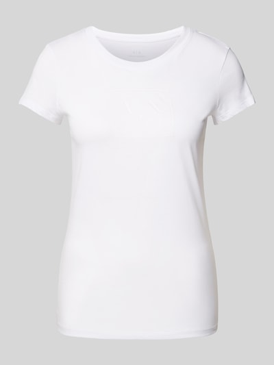 ARMANI EXCHANGE T-Shirt mit Label-Print Weiss 2