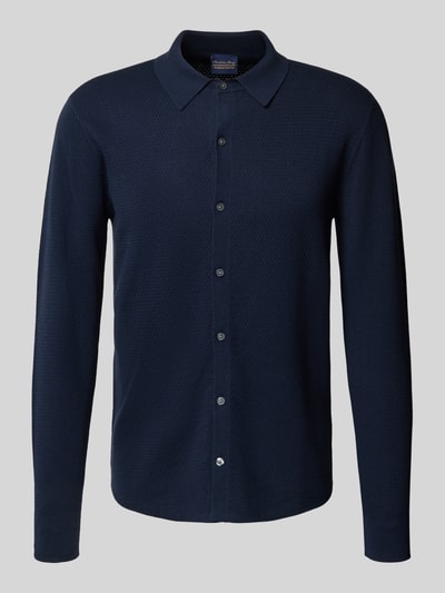 Christian Berg Men Strickjacke mit Knopfleiste Marine 2