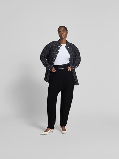 black palms Stoffhose mit elastischem Bund Black 1