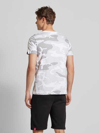 Alpha Industries T-shirt met labelprint Wit - 5