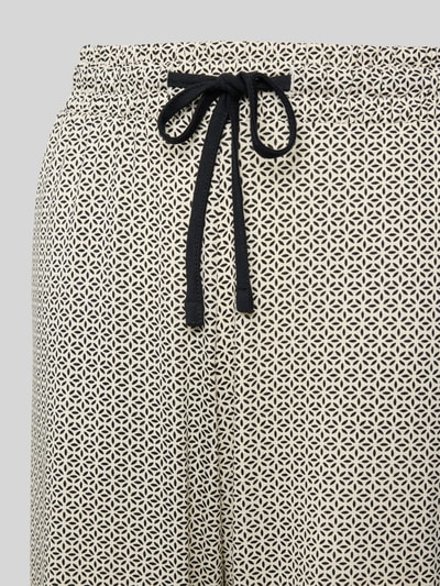 Christian Berg Woman Pyjamabroek met elastische band en tunnelkoord Offwhite - 2