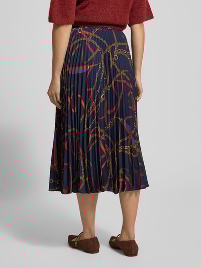 Lauren Ralph Lauren Spódnica midi z plisami Granatowy 5