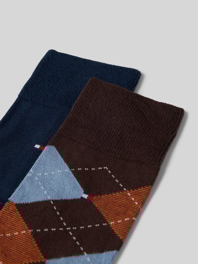Tommy Hilfiger Strümpfe aus Baumwoll-Mix im 2er-Pack Mittelbraun 2