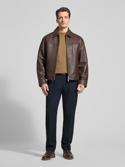 Selected Homme Tapered Fit Chino mit Viskose-Anteil Marine 1