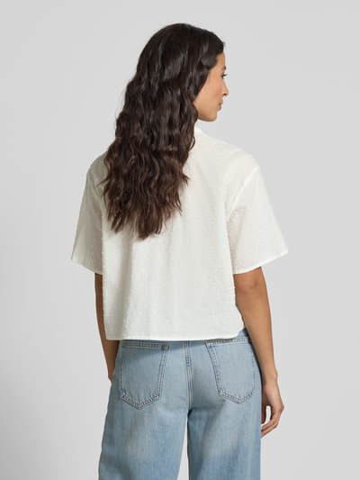 Jake*s Casual Boxy Fit Bluse mit 1/2-Arm Offwhite 5
