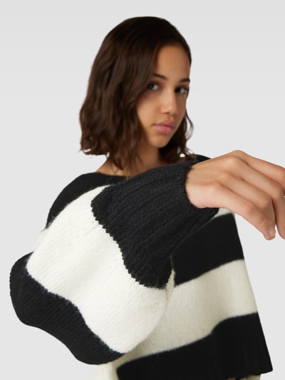 Only Strickpullover mit Blockstreifen Modell 'AYA' Black 3