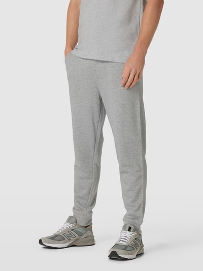 Gant Sweatpants met labelstitching, model 'SHIELD' Middengrijs gemêleerd - 4