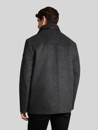 Tom Tailor Regular Fit Funktionsjacke aus Wollmix Silber 5