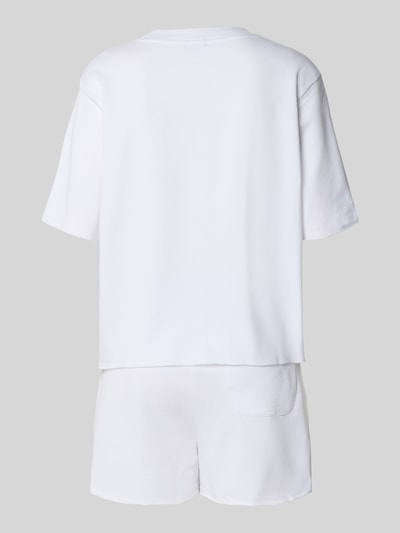 Polo Ralph Lauren Piżama z wyhaftowanym logo i elastycznym paskiem z logo Złamany biały 3