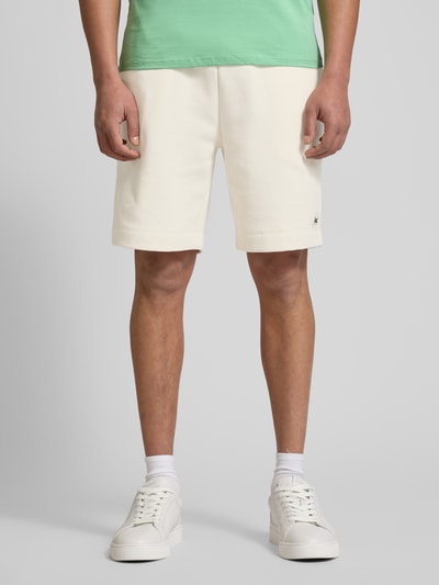 Lacoste Regular Fit Sweatshorts mit elastischem Bund Offwhite 4