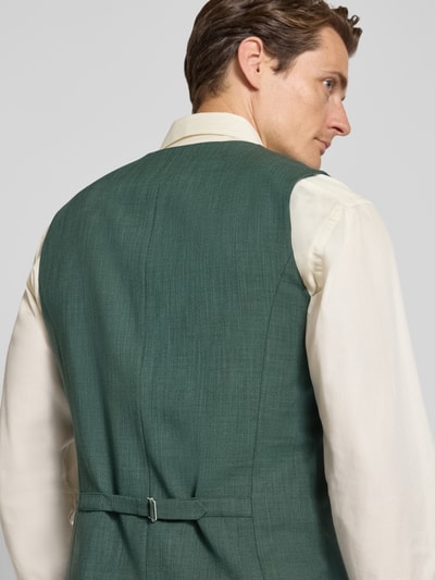 MCNEAL Slim fit gilet met paspelzakken Groen - 3